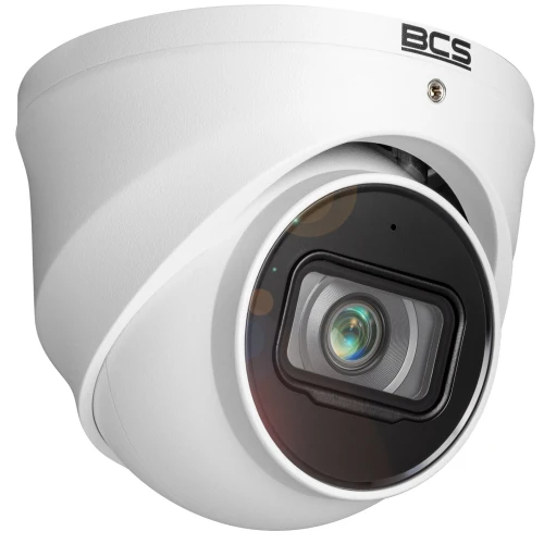 Monitoring 5MPx BCS Rejestrator IP BCS-P-NVR0801-4K-E 6x Kamer BCS-DMIP2501IR-Ai Technologia Starlight Akcesoria
