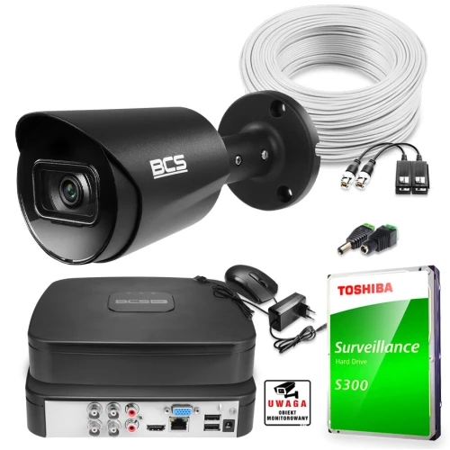 Zestaw do monitoringu z kamerą tubową 5 Mpx BCS-TA15FSR3-G i akcesoriami