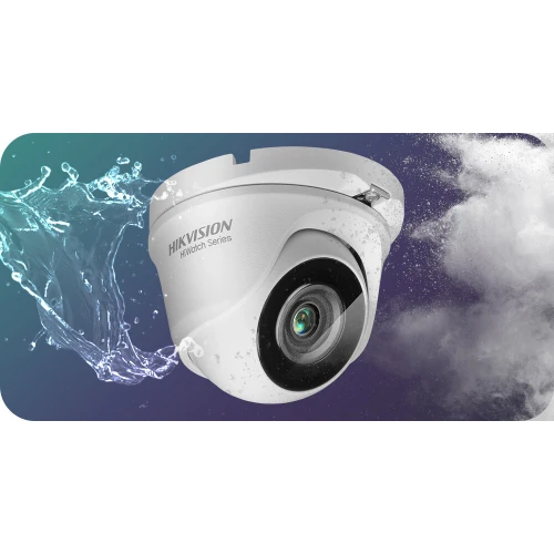 Kamera kopułowa do monitoringu domu, firmy 1080p Hikvision Hiwatch HWT-T120-M 4in1 analogowa AHD CVI TVI 
