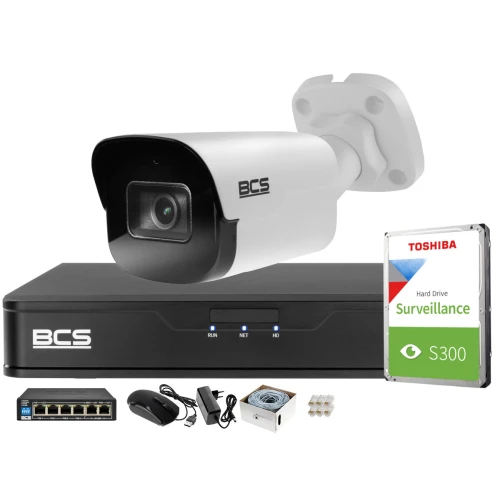 Zestaw do monitoringu z kamerą tubową 2 Mpx BCS-P-TIP22FSR4-Ai1 i akcesoriami