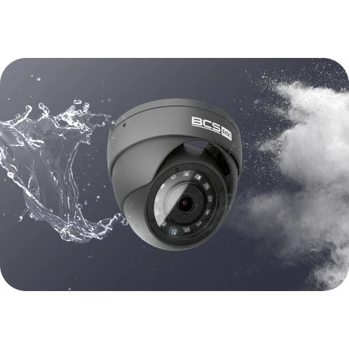 Monitoring na 16 kamer 4K BCS Basic 8MPx 1TB H265 8x BCS-B-MK82800 IR 30m