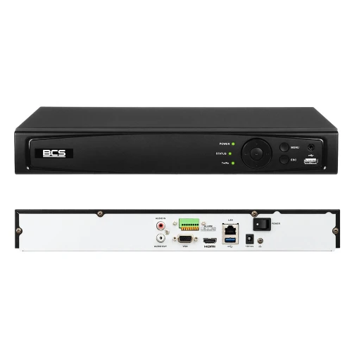  Rejestrator IP BCS-V-NVR0801A-4KE 8-kanałowy 8Mpx BCS View