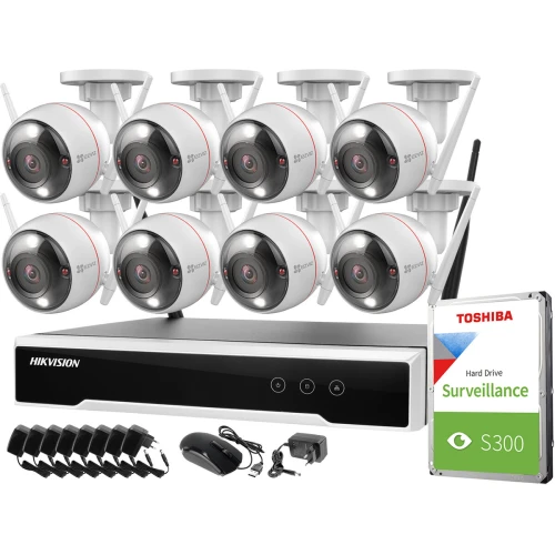 Monitoring zestaw bezprzewodowy Hikvision Ezviz 8 kamer C3T Pro WiFi 4MPx 1TB