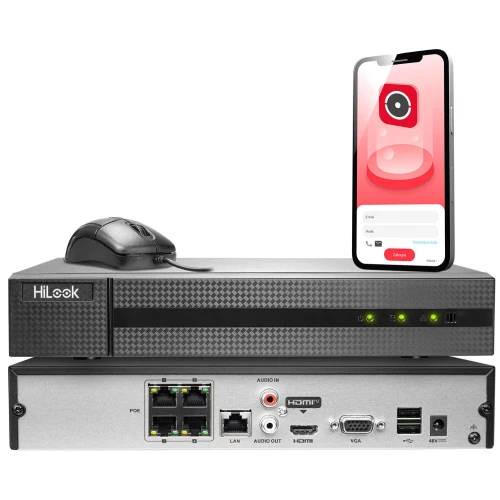 NVR-4CH-5MP/4P Rejestrator IP 4 kanałowy sieciowy z POE HiLook by Hikvision