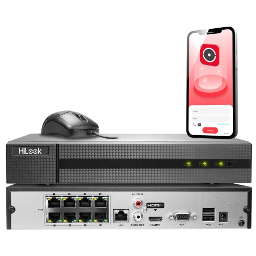 Zestaw do monitoringu 8x IPCAM-T5 5MPx IR 30m HiLook by Hikvision