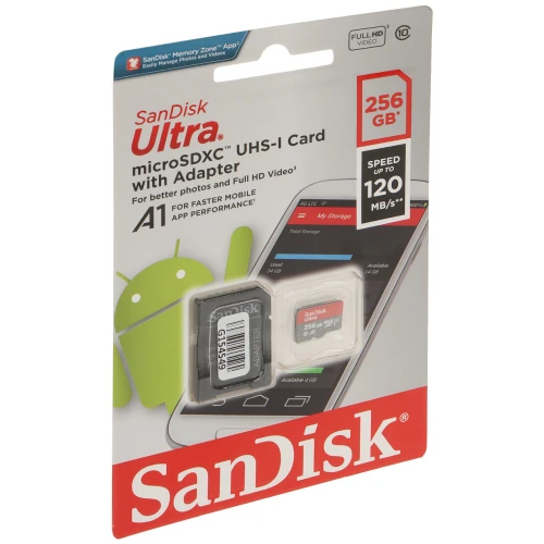 Karta pamięci SD-MICRO-10/256-SANDISK UHS-I sdxc 256GB Sandisk