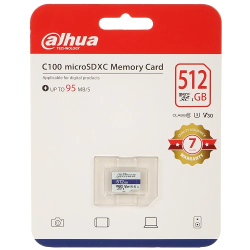 Karta pamięci TF-C100/512GB microSD UHS-I, SDXC 512GB DAHUA