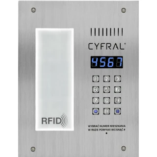 Panel cyfrowy Cyfral PC-3000RL z czytnikiem breloków zbliżeniowych RFID