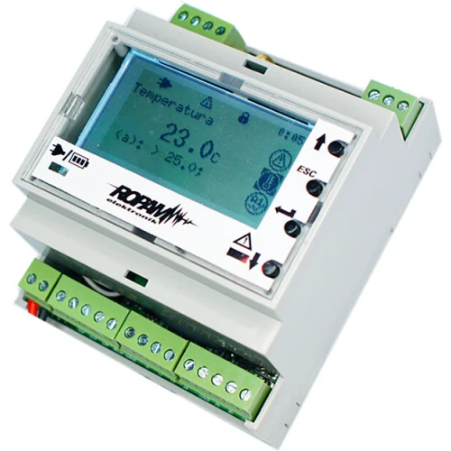 Panel MultiGSM-LCD-HMI-D4M-2 w obudowie na szynę DIN