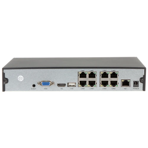 Rejestrator IP APTI-N0901-8P-M5 9 kanałów 8-portowy SWITCH POE