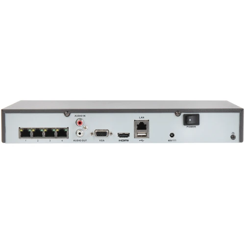 Rejestrator IP DS-7604NI-K1/4P(B) 4 kanały 4-porty POE Hikvision