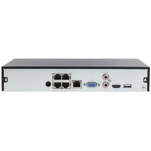 Rejestrator IP NVR2104HS-P-4KS2 4-kanałowy +4--portowy Switch POE, 4K UHD DAHUA