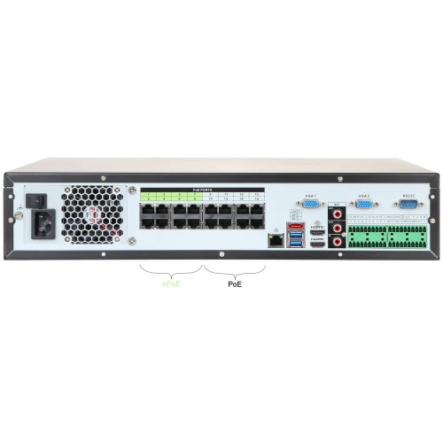 Rejestrator IP NVR5816-16P-4KS2E 16 kanałów +16-portowy switch PoE DAHUA