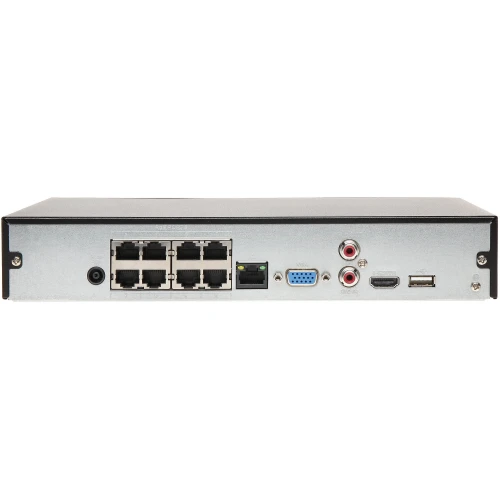 Rejestrator IP NVR2108HS-8P-4KS2 8 kanałów + 8-portowy switch PoE 4K UHD DAHUA