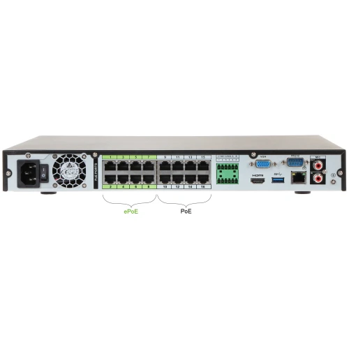 Rejestrator IP NVR5216-16P-4KS2E 16 kanałów +16-portowy switch POE DAHUA
