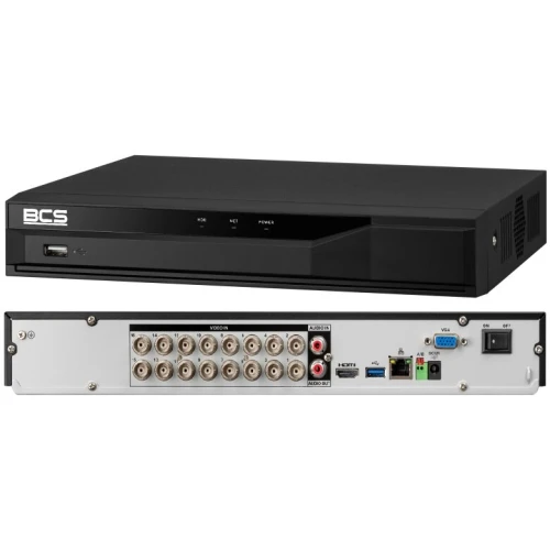 Monitoring po skrętce do rozbudowy BCS Basic 2MPx 1TB H265+ 8 x Kamera tubowa 2.8-12mm IR 40m Rejestrator 16 kanałowy