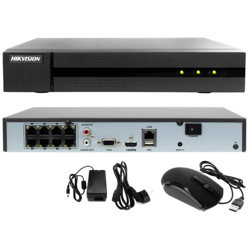 Zestaw do monitoringu IP Hikvision 2MPx IR 30m HWN-4108MH-8P 8x HWI-B121H