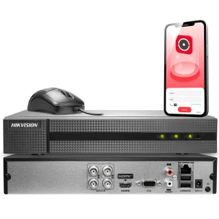 Rejestrator do monitoringu domu, firmy, garażu Hikvision Hiwatch HD-TVI AHD CVI IP HWD-6104MH-G2(S)
