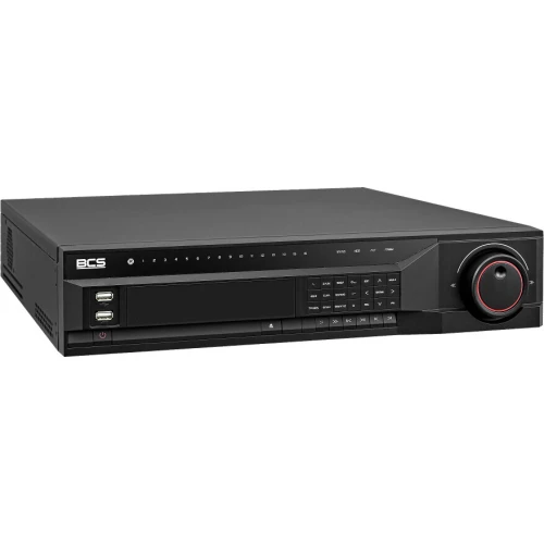 Rejestrator IP 32 kanałowy BCS-L-NVR3208-A-4K 8 dyskowy, 32Mpx, HDMI, 4K,  BCS LINE