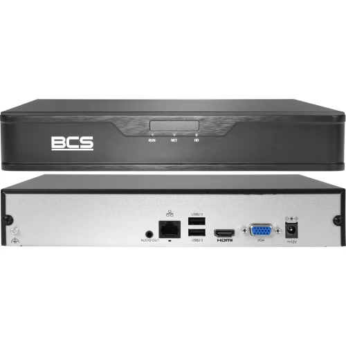 Rejestrator sieciowy do kamer 4-kanałowy BCS-P-NVR0401-E-II