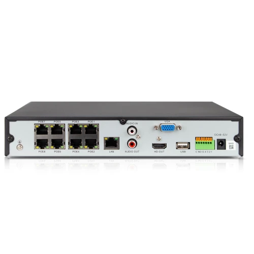 Rejestrator sieciowy IP 16 Kanałowy KEEYO LV-V-NVR-16CH-8P 8x PoE