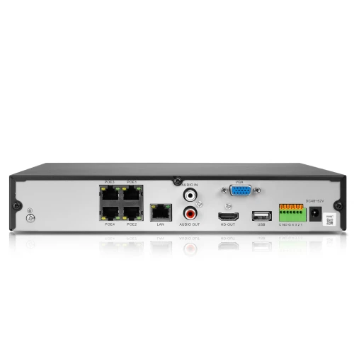 Rejestrator sieciowy IP 9 Kanałowy KEEYO LV-V-NVR-9CH-4P 4x PoE