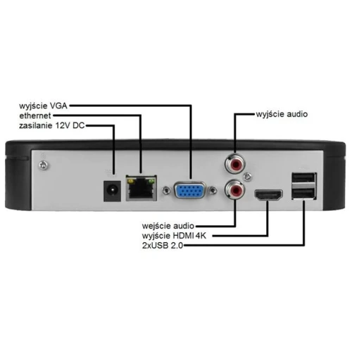 Rejestrator sieciowy IP BCS-NVR08015ME-II SPB