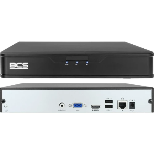 Monitoring wideo i audio firmy sklepu domu H.265 BCS Point 3x Kamera BCS-P-DIP22FSR3-Ai1-G + Akcesoria