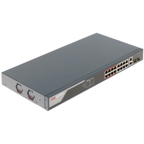 Switch PoE DS-3E1318P-EI 18-portowy + 2 x SFP Hikvision