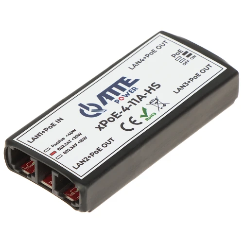 Switch poe, extender  XPOE-4-11A-HS 4-portowy ATTE