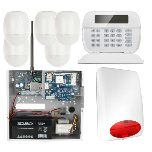 System alarmowy DSC GTX2 5x Czujka, Panel LCD, Aplikacja mobilna