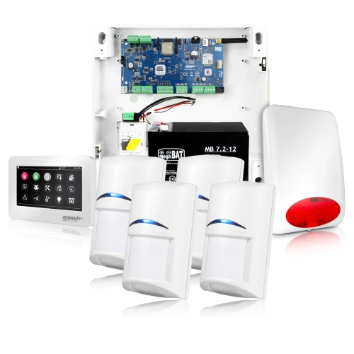 System alarmowy NeoGSM-IP, Biały, 4x czujka, Powiadomienie GSM, Wifi