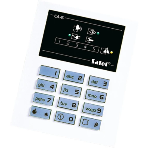 System alarmowy SATEL: Centrala CA-5 P, Manipulator CA-5 KLED-S, 4 x Czujka AQUA Plus, Sygnalizator SPL-5010 R, Akcesoria