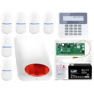 System alarmowy Satel Perfecta 16, 6x Czujka, Manipulator LCD, Aplikacja mobilna, Powiadamianie