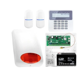 System alarmowy Satel Perfecta 16, 2x Czujka, LCD, Aplikacja mobilna, Powiadamianie