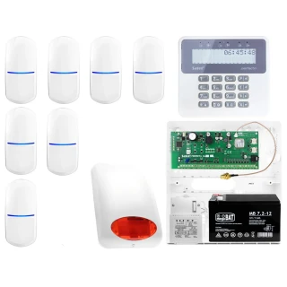 System alarmowy Satel Perfecta 16, 7x Czujka, LCD, Aplikacja mobilna, Powiadamianie