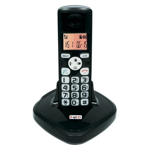 Teledomofon EURA CL-3622B - bezprzewodowy, jednorodzinny, czarny