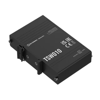 Teltonika TSW010 | Switch | 5x RJ45 100Mb/s, Passive PoE, IP30, DIN