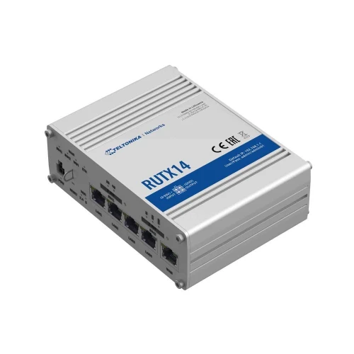 Teltonika RUTX14 | Profesjonalny przemysłowy router 4G LTE | Cat 12, Dual Sim, 1x Gigabit WAN, 4x Gigabit LAN, WiFi 802.11 AC Wave 2