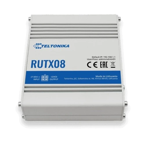 Teltonika RUTX08 | Przemysłowy router | 1x WAN, 3x LAN 1000 Mb/s, VPN
