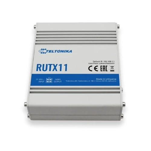 Teltonika RUTX11 | Profesjonalny przemysłowy router 4G LTE | Cat 6, Dual Sim, 1x Gigabit WAN, 3x Gigabit LAN, WiFi 802.11 AC