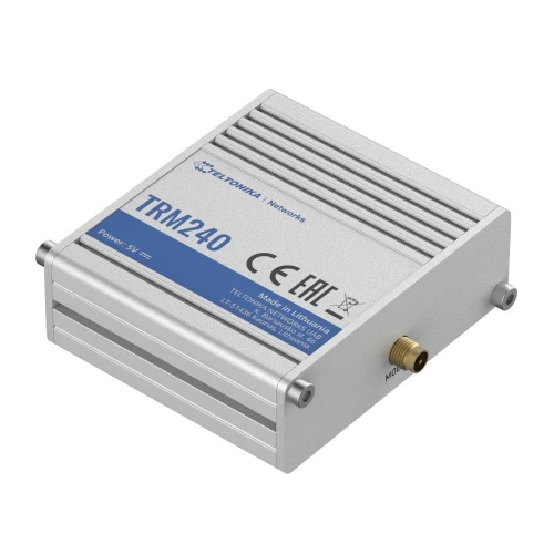 Teltonika TRM240 | Przemysłowy modem | 4G/LTE (Cat 1), 3G, 2G, mini SIM, IP30