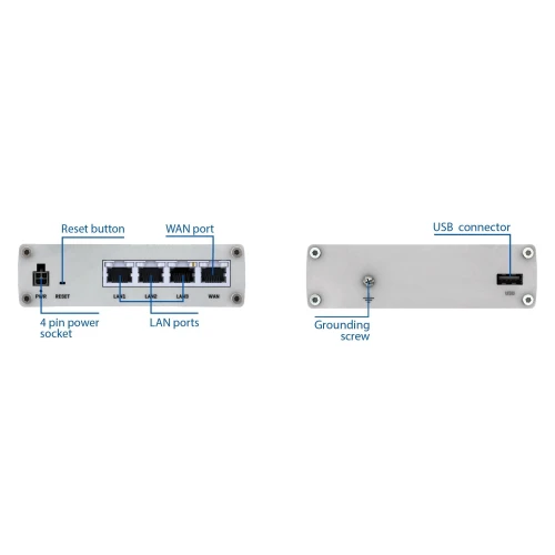 Teltonika RUTX08 | Przemysłowy router | 1x WAN, 3x LAN 1000 Mb/s, VPN