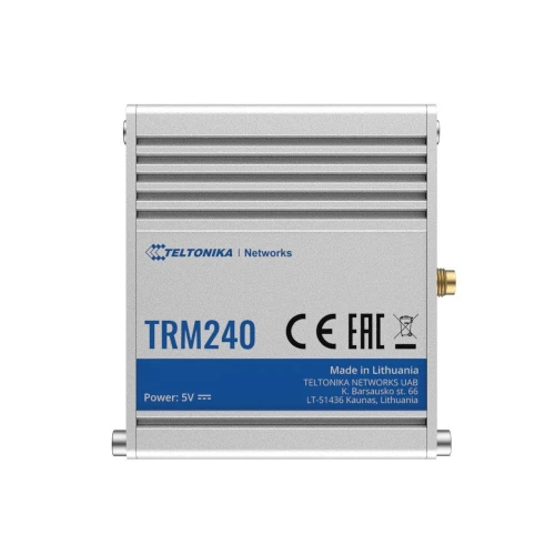Teltonika TRM240 | Przemysłowy modem | 4G/LTE (Cat 1), 3G, 2G, mini SIM, IP30