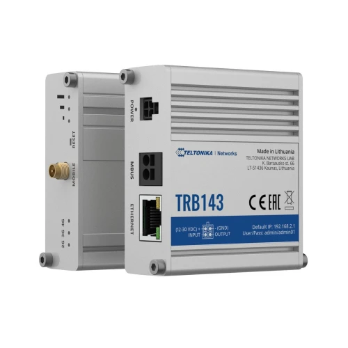 Teltonika TRB143 | Gateway, brama IoT | LTE Cat 4, 3G, 2G, M-Bus, Zdalne zarządzanie