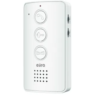 Unifon "EURA" ADA-34A3 - biały, głośnomówiący, obsługa 2 wejść, do rozbudowy domofonu ADP-34A3, A33A234