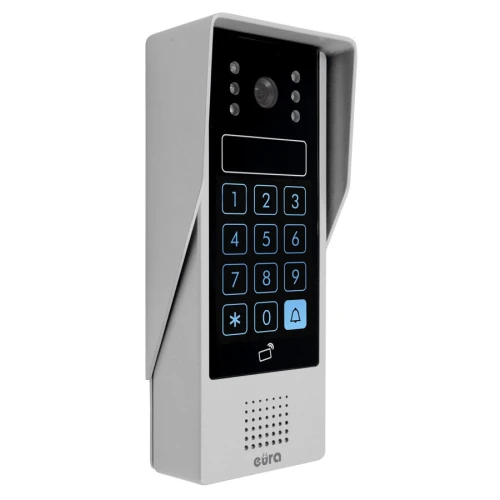 Wideodomofon EURA VDP-54A3 FOBOS - biały, ekran 7'', obsługa 1 wejścia, czytnik zbliżeniowy, szyfrator