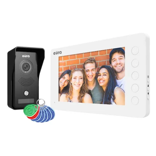 Wideodomofon EURA VDP-76A3 biały