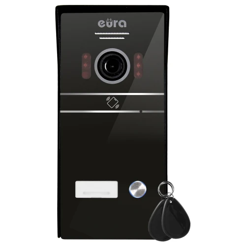 Wideodomofon EURA VDP-98C5 czarny, dotykowy, LCD 10'', AHD, WiFi, Pamięć, Aplikacja