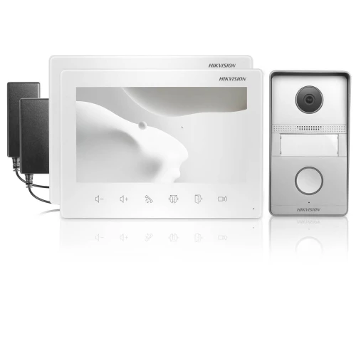 Wideodomofon Hikvision DS-KIS101-P 1x Panel zewnętrzny 2x Monitor